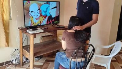 Hot Latina Employee Sucks Boss's Big Dick While He Watches Dragon Ball - Amateur Hardcore Fuck - xxxfiles.com