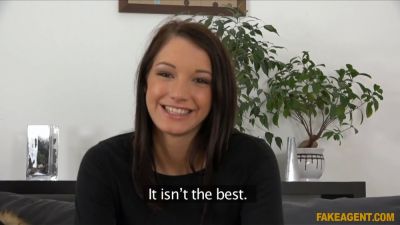 Amateur college girl gets her first cum inside in audition - faux agent - sexu.com