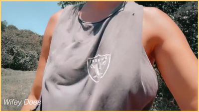 Verified Amateurs - Dared Walking Around Side Boob On Public Beach - hclips.com