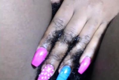 Hairy Black Amateur Close-Up Masturbation Video - drtuber.com