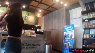 Hot Asian teen with big ass fucks in Starbucks POV amateur sex - xxxfiles.com