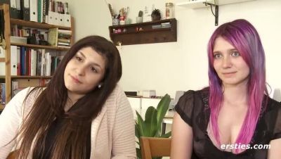 Lindsey Cruz - German Lesbian Amateurs Maria M & Julie Fingering Each Other's Shaved Pussies - Big Tits & Pierced Nipples - veryfreeporn.com - Germany