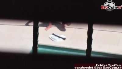 German MILF Nadine Fucked in Public on Vacation - Hidden Cam Spy Sex - xxxfiles.com - Germany