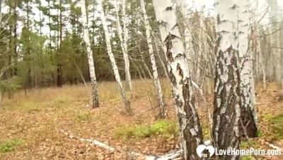 Step-Mom Fucks Me Hard Doggystyle in the Woods - Amateur Outdoor Sex - xxxfiles.com