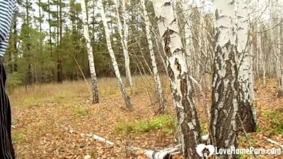 Step-Mom Fucks Me Hard Doggystyle in the Woods - Amateur Outdoor Sex - xxxfiles.com