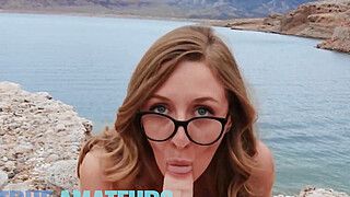 TRUE AMATEURS - Naughty Molly Surprises Connor By Taking Off His Pants And Going To Town On His Cock - ah-me.com
