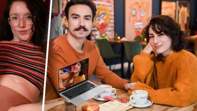 German Amateur Josie Blindfolds Boyfriend for First Date with Tula - Hot Fantasy Fuck with Big Natural Tits and Blowjob - xxxfiles.com - Germany