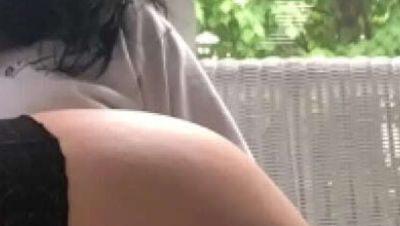 Amateur Teen Lexi Hale Masturbates With Butt Plug and Dildo in Pussy and Ass, Cums Hard Outdoor - porntry.com