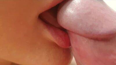 EXTREME CLOSEUP homemade 4k cock sucking to full mouth cum - anysex.com